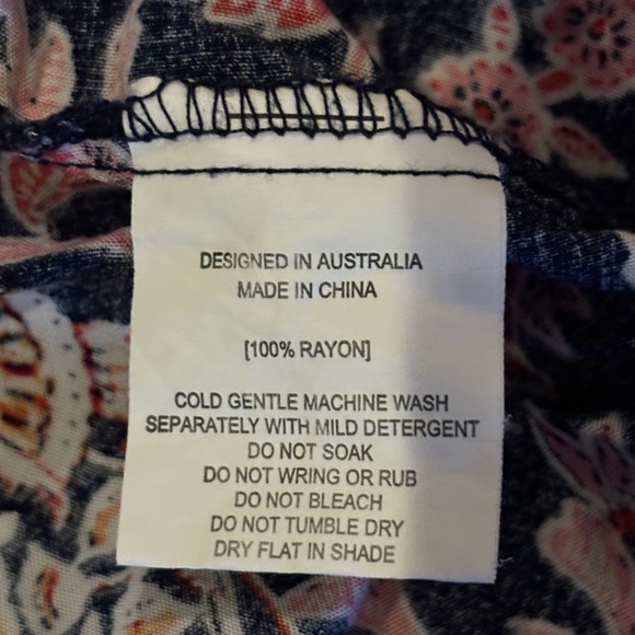 Anthropologies Abel The Label Tiered Paisley Maxi Dress Size Small Boho - Picture 7 of 7